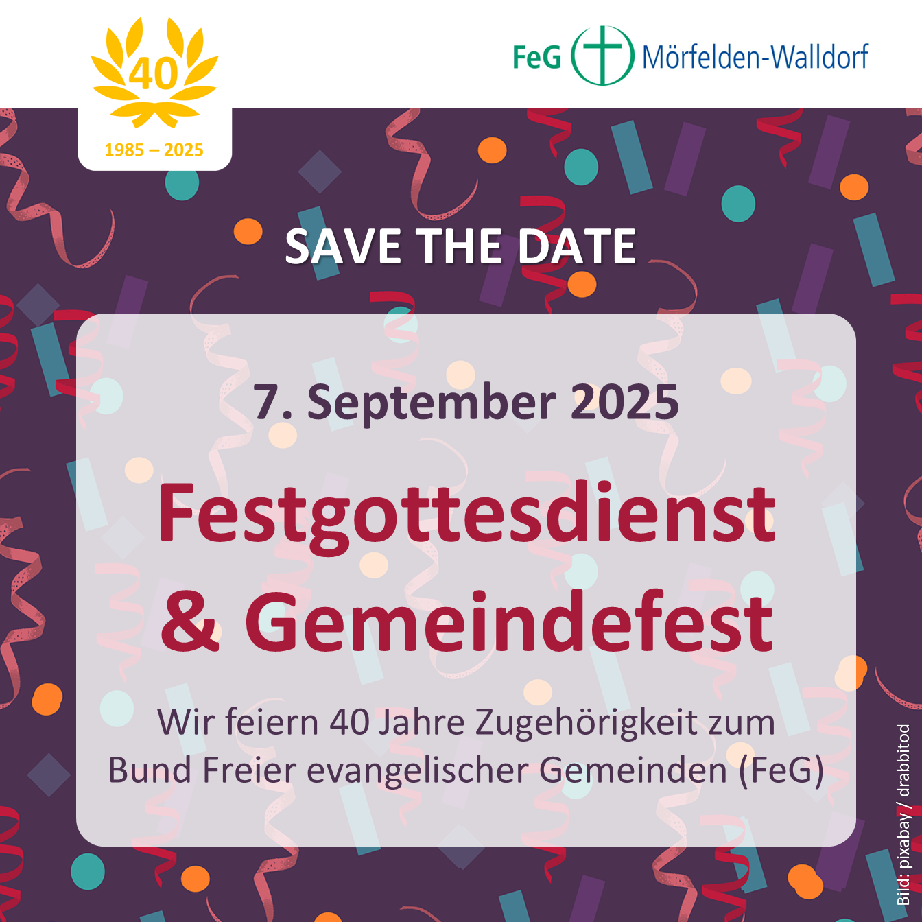 20250907 40 Jahre FeG save the date